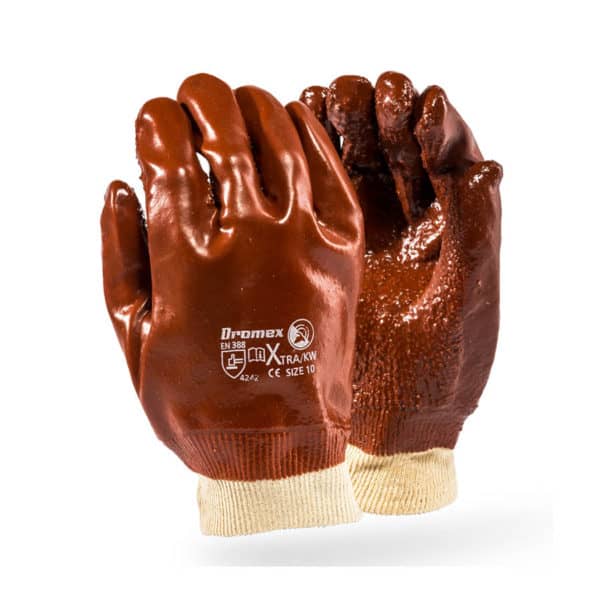 EXTRA HEAVY DUTY PVC GLOVES - WRIST, 27cm & 35cm