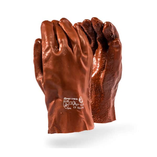 EXTRA HEAVY DUTY PVC GLOVES - WRIST, 27cm & 35cm