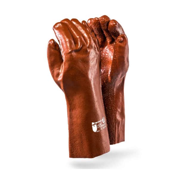 EXTRA HEAVY DUTY PVC GLOVES - WRIST, 27cm & 35cm